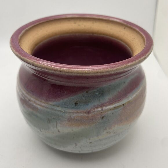 Susan Sage Vintage Art Pottery Pitcher Bowl Set Artist Signed Speckled Pottery - Picture 10 of 10